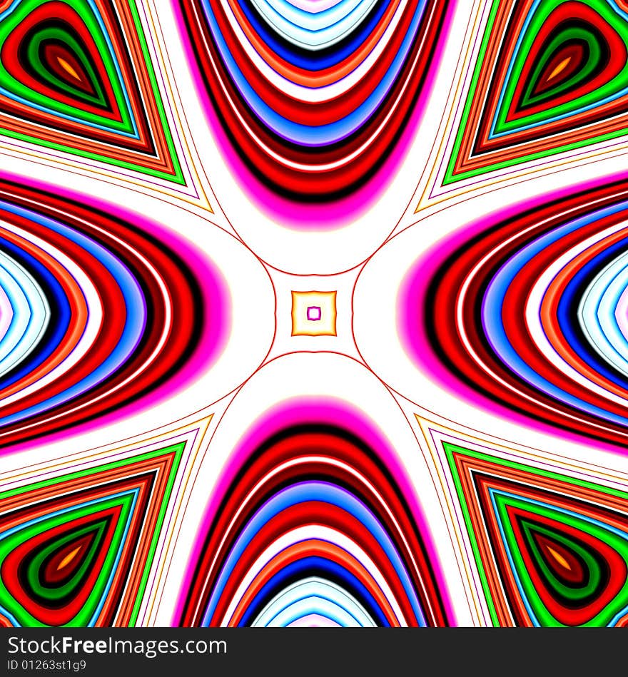 Colour Pattern Tile Background 2