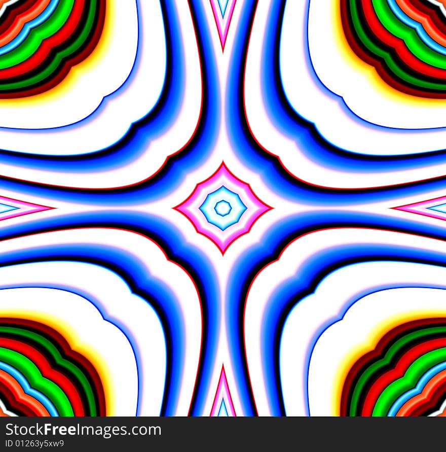 Colour Pattern Tile Background 3