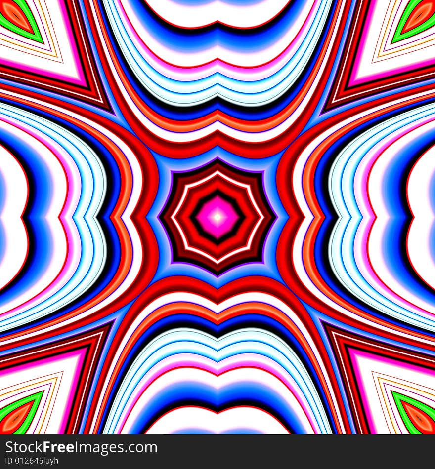 Colour Pattern Tile Background 4