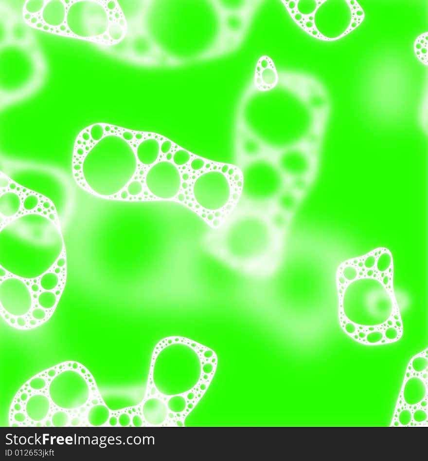 Green Bones Pattern Background