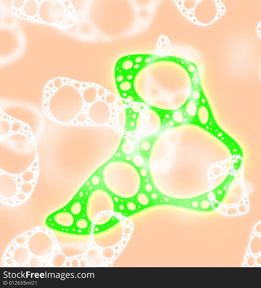 Green Bones Pattern Background