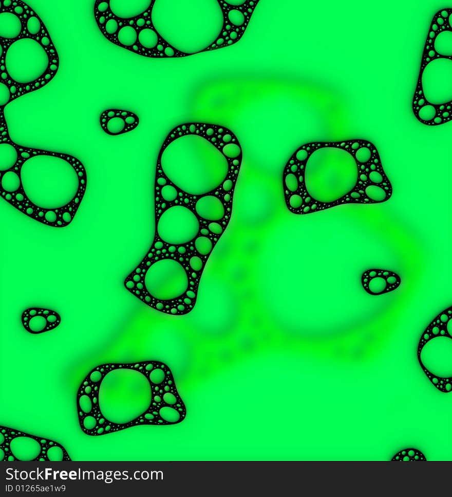 Green Bones Pattern Background