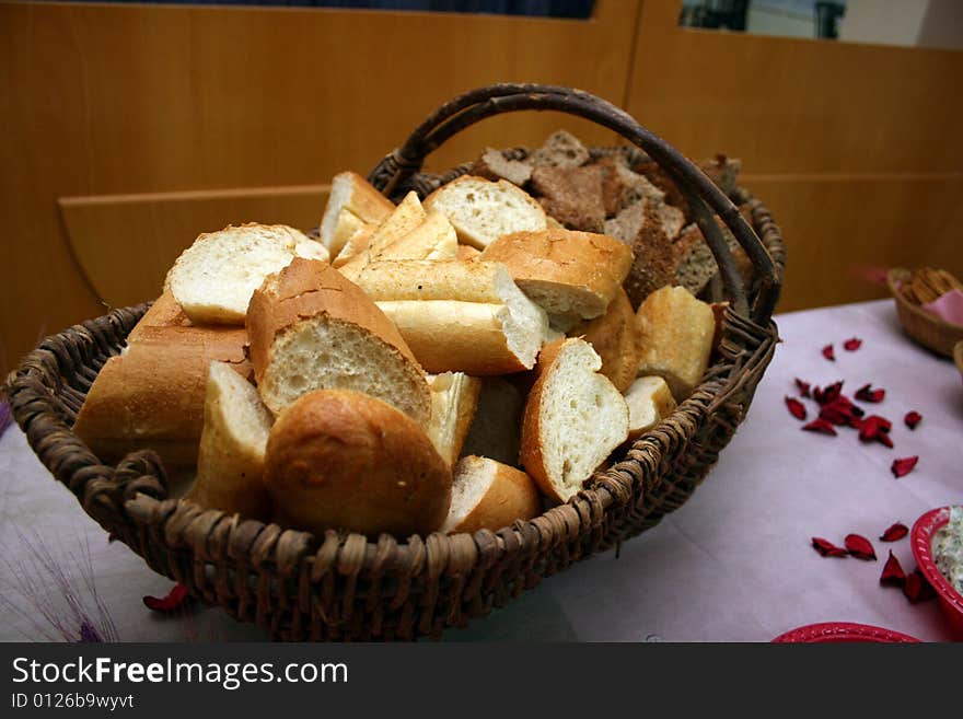 Baguette in a Basket