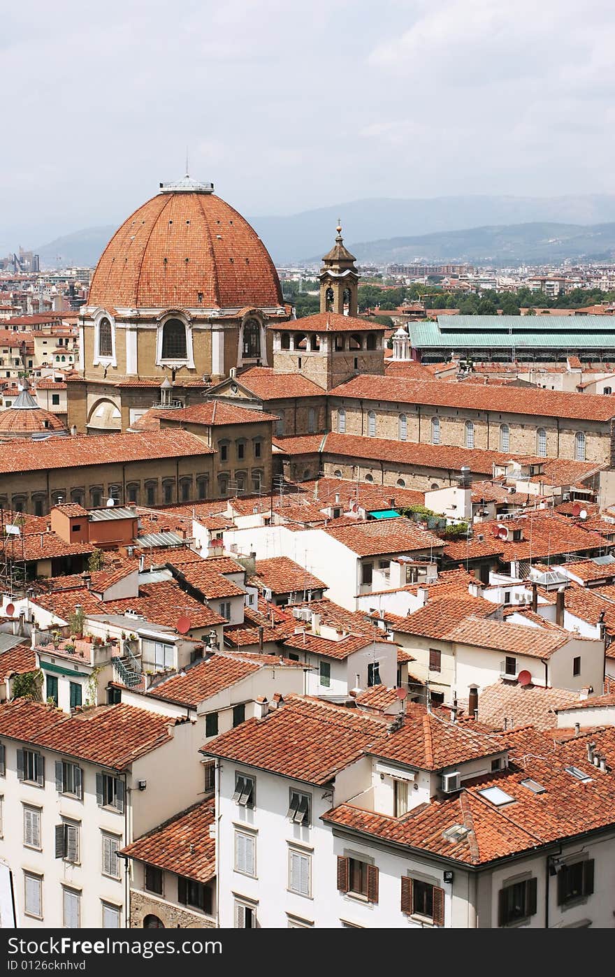 Roofs of the old city (Florence, Italy)