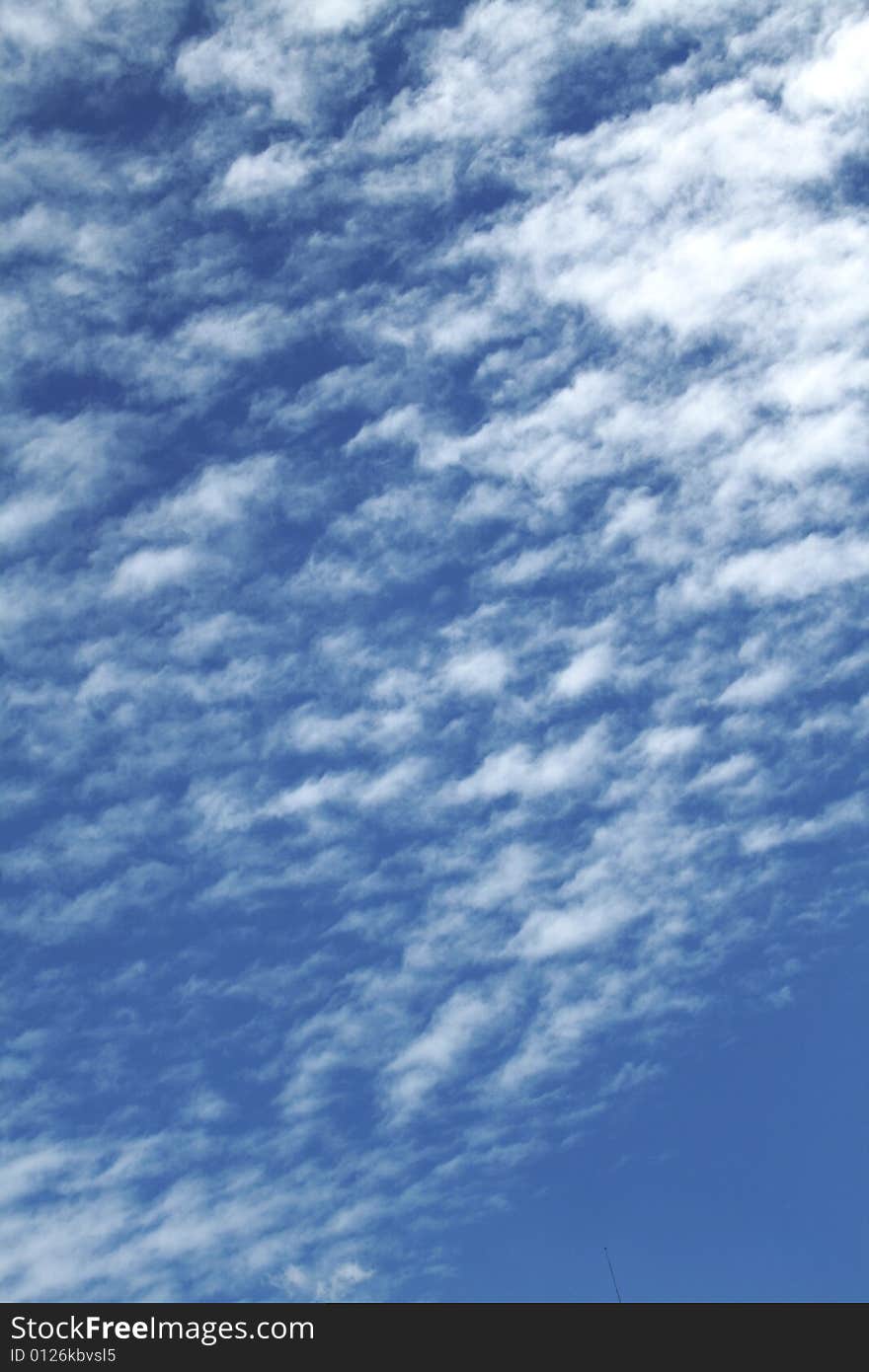 Beautiful blue sky with clouds