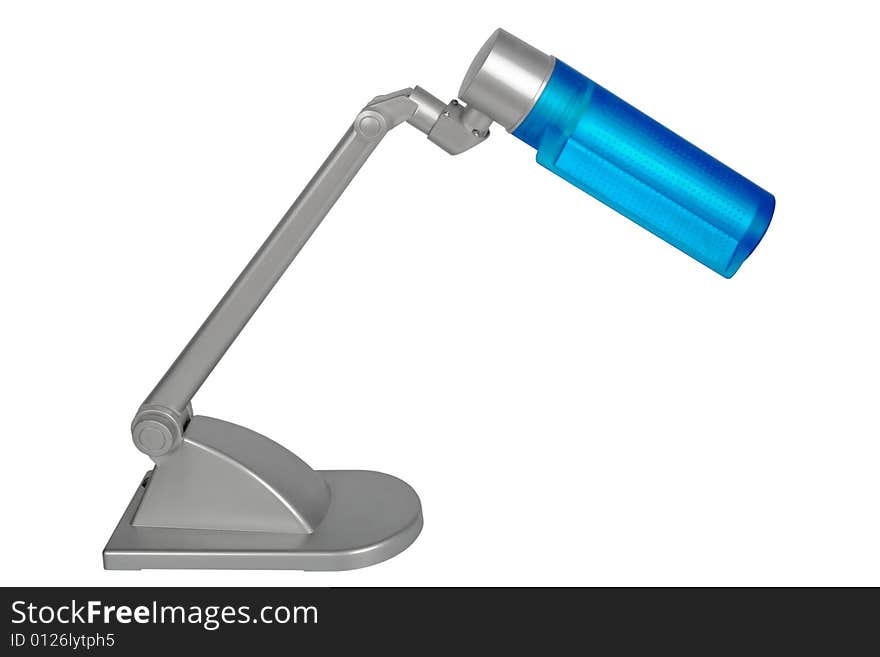 Modern electric lamp on a white background