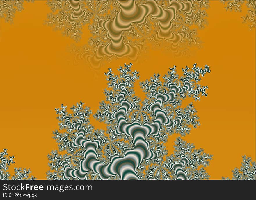 Yellow And Green Fractal