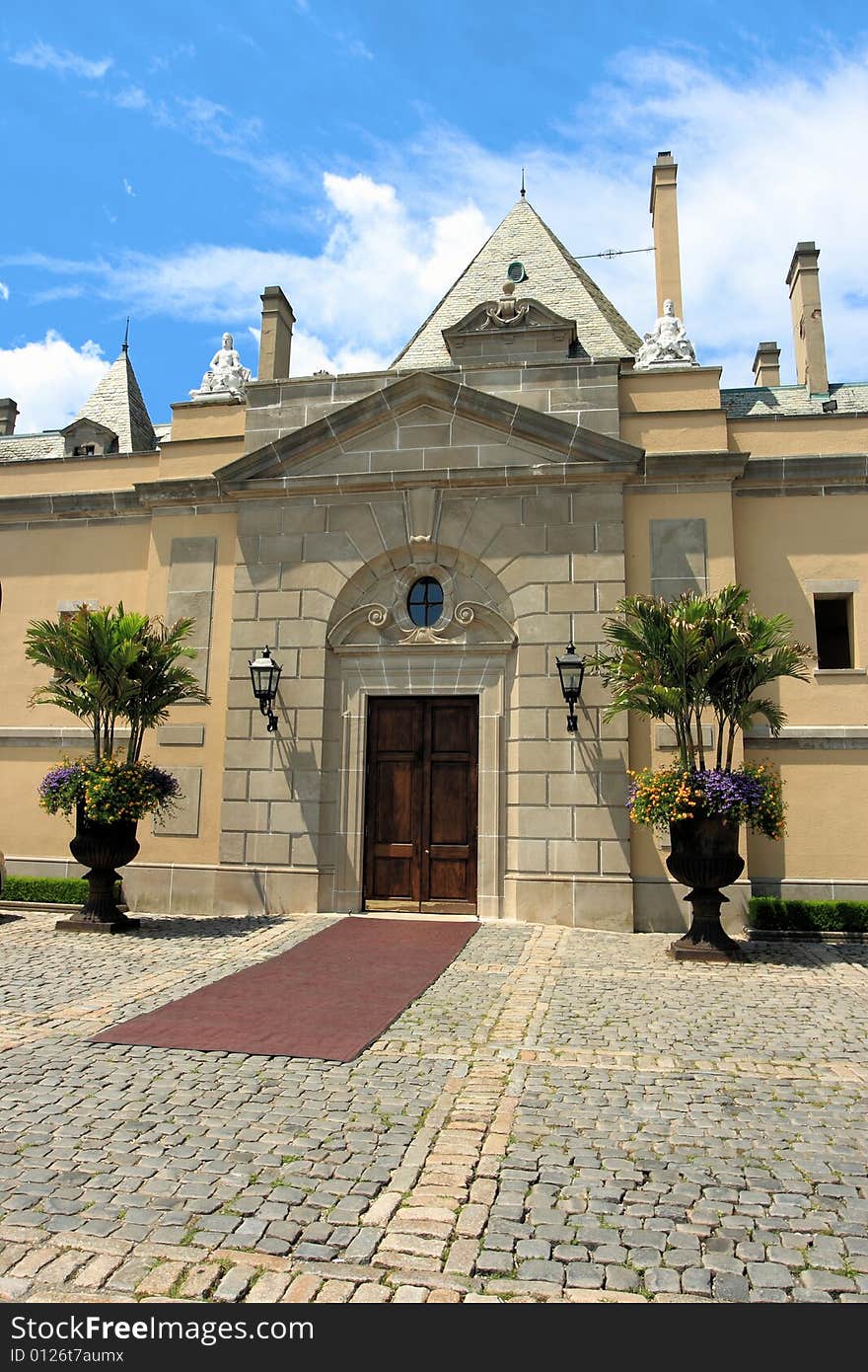 Castle Estate Entrance on Long Island Gold coast. Castle Estate Entrance on Long Island Gold coast