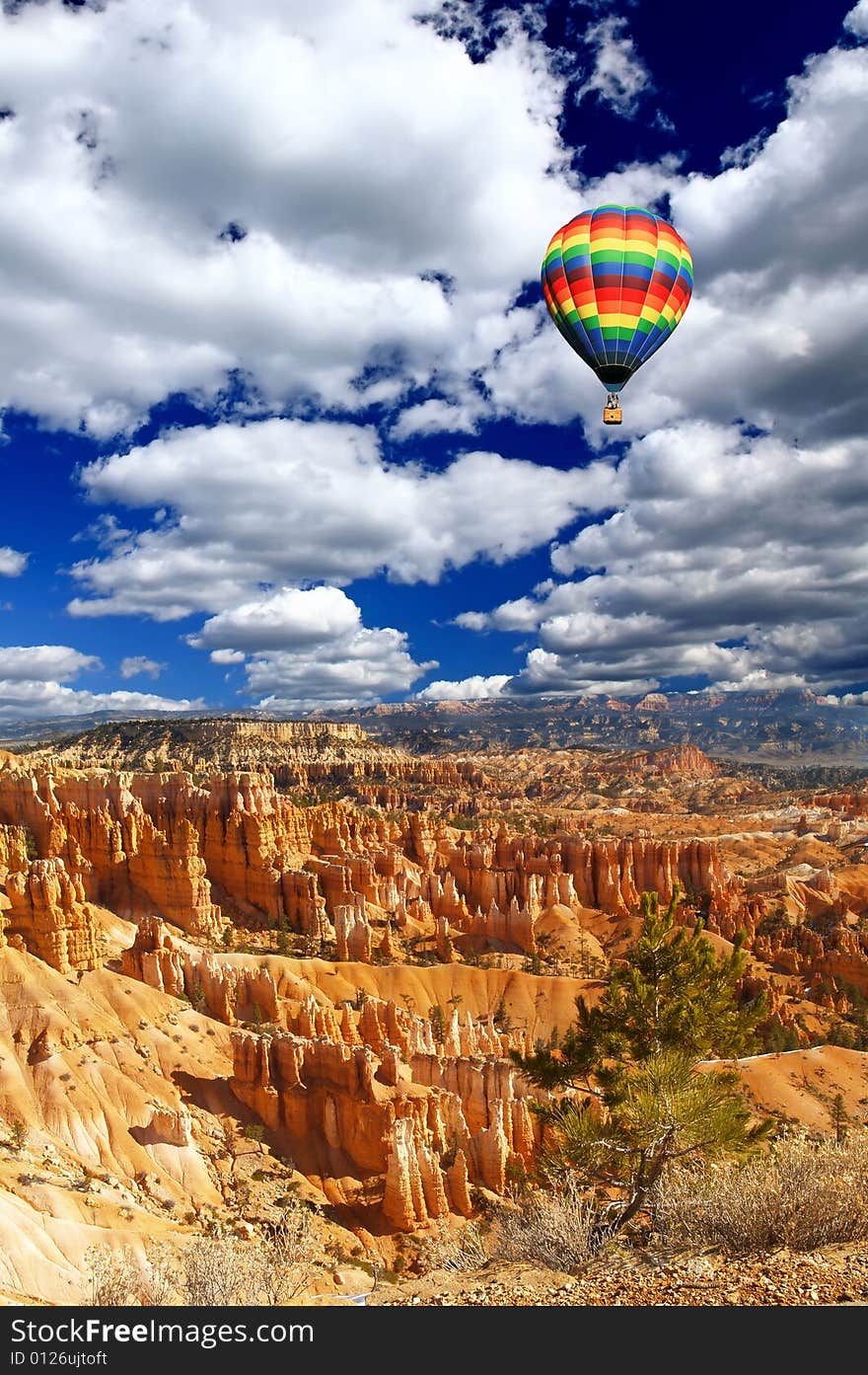 The Landscape Of The Bryce Canyon