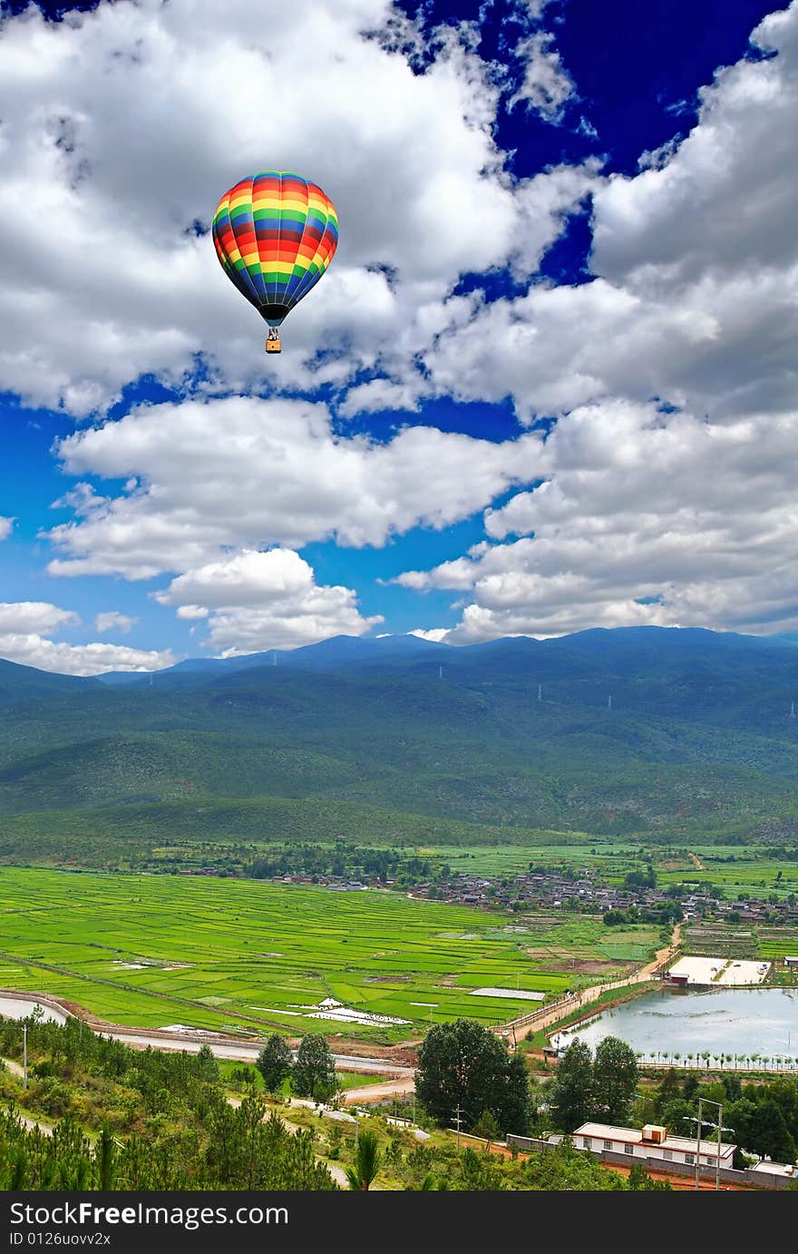 A scenery landscape of  the southern China