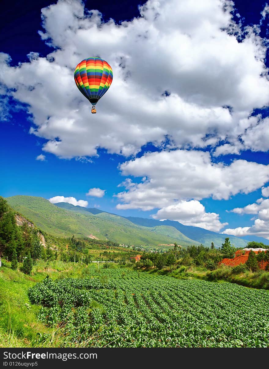 A scenery landscape of  the southern China