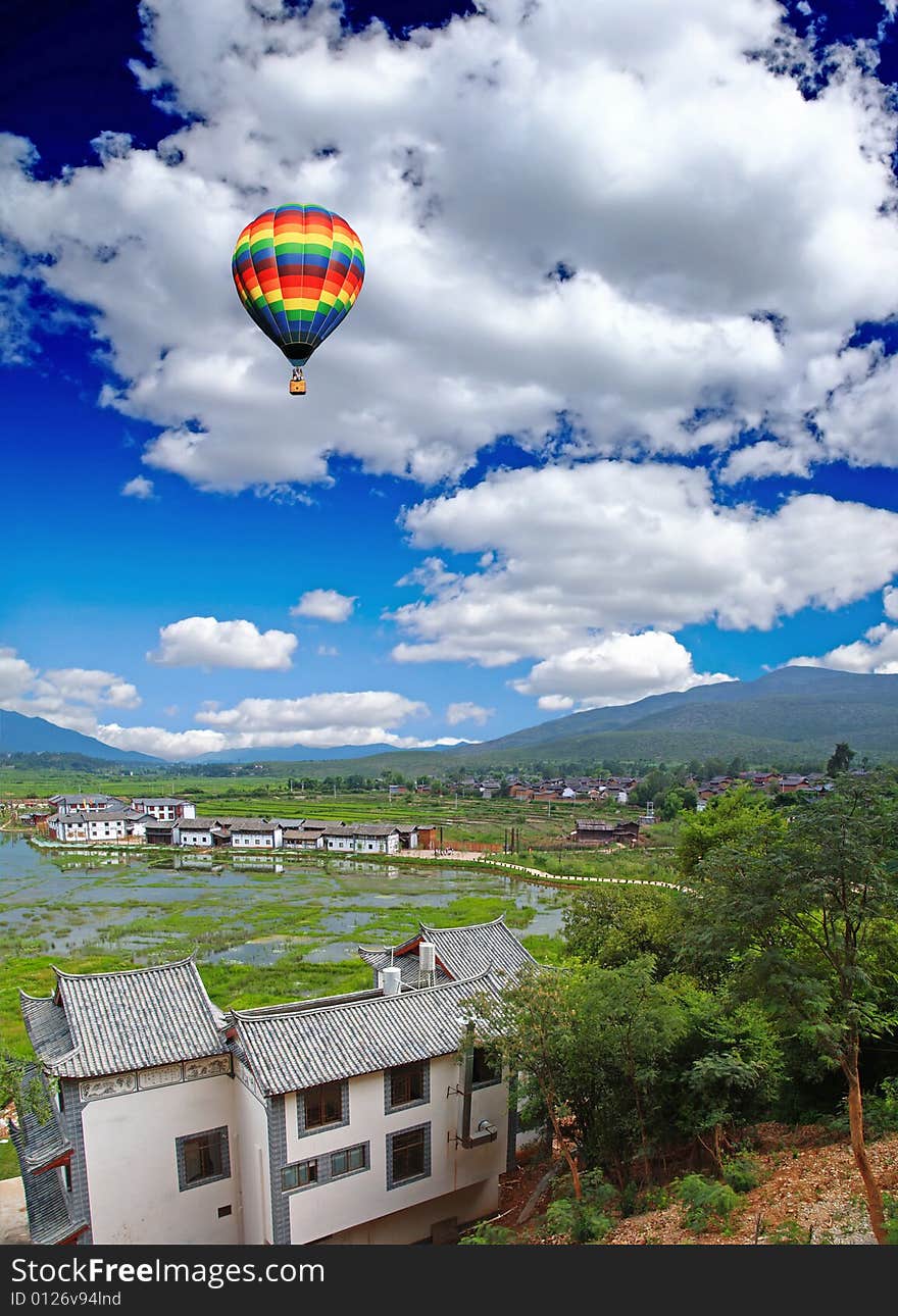 A scenery landscape of  the southern China