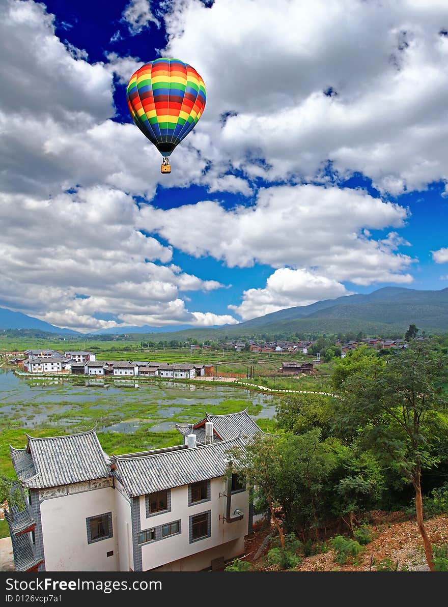 A scenery landscape of  the southern China