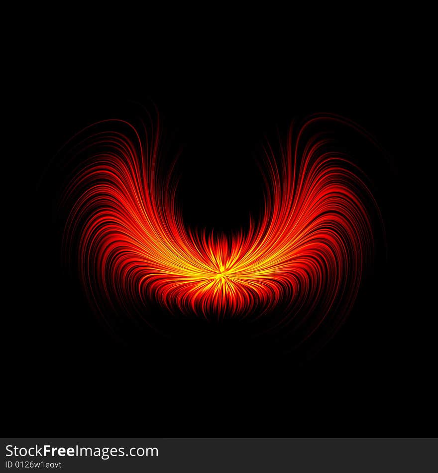 Abstract Flame Figure