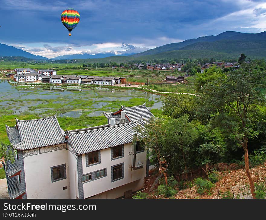 A scenery landscape of  the southern China