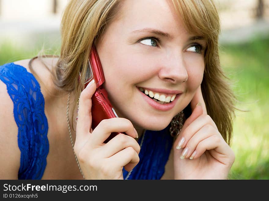 Girl talking on the phone