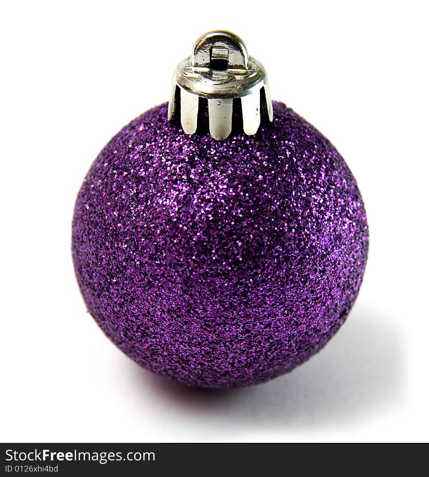 Violet Christmas ball