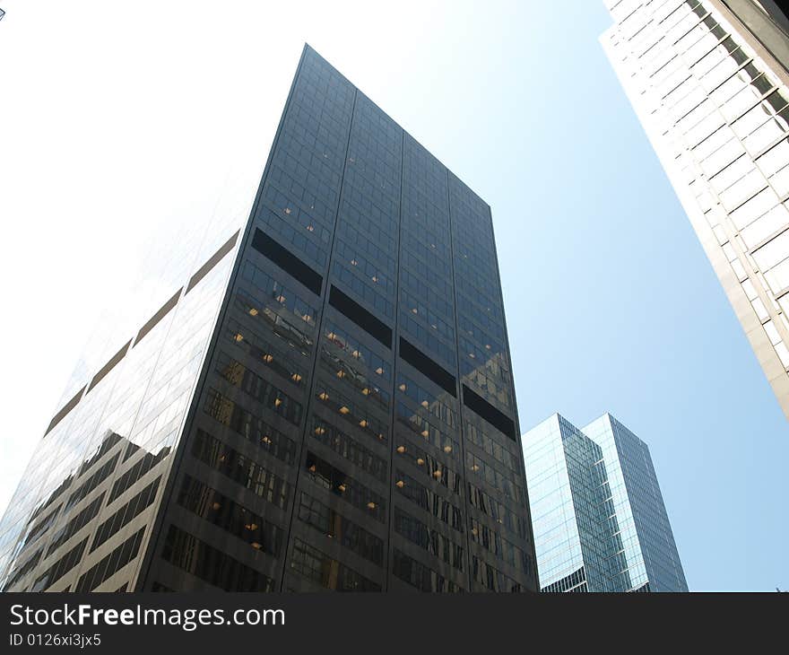 A Corporate Office Building on a clear day.