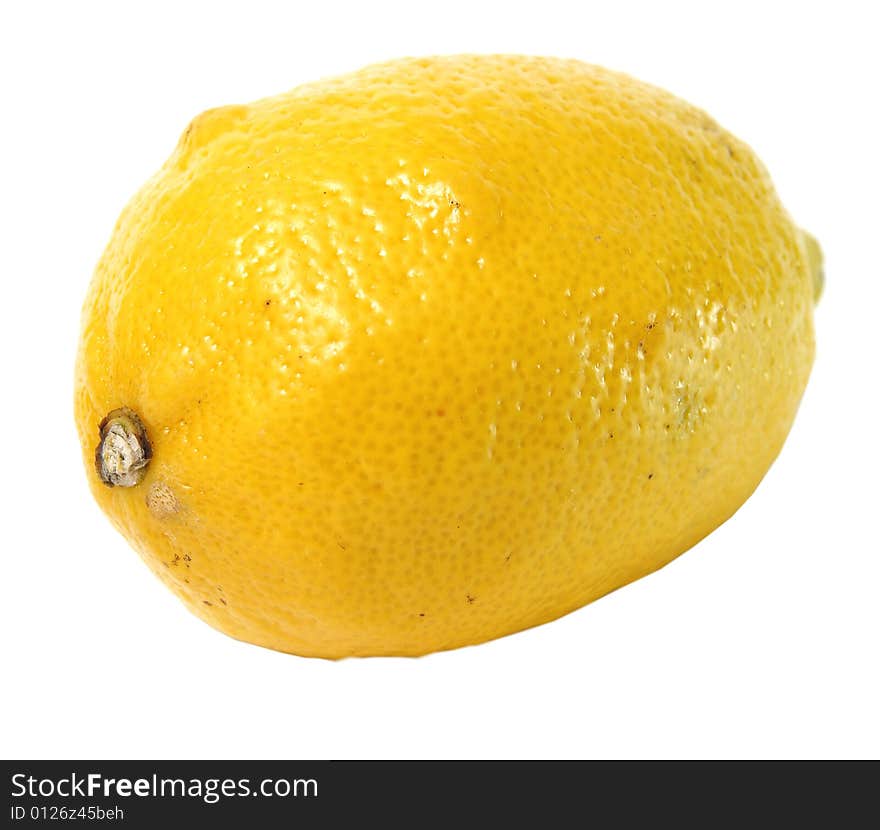 Lemon isolated on white background