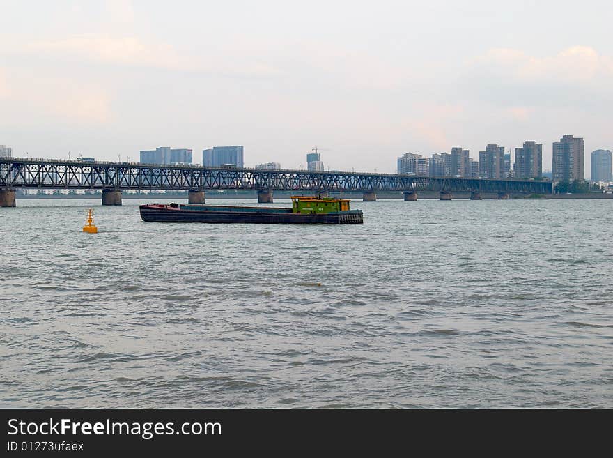 In the construction of a bridge