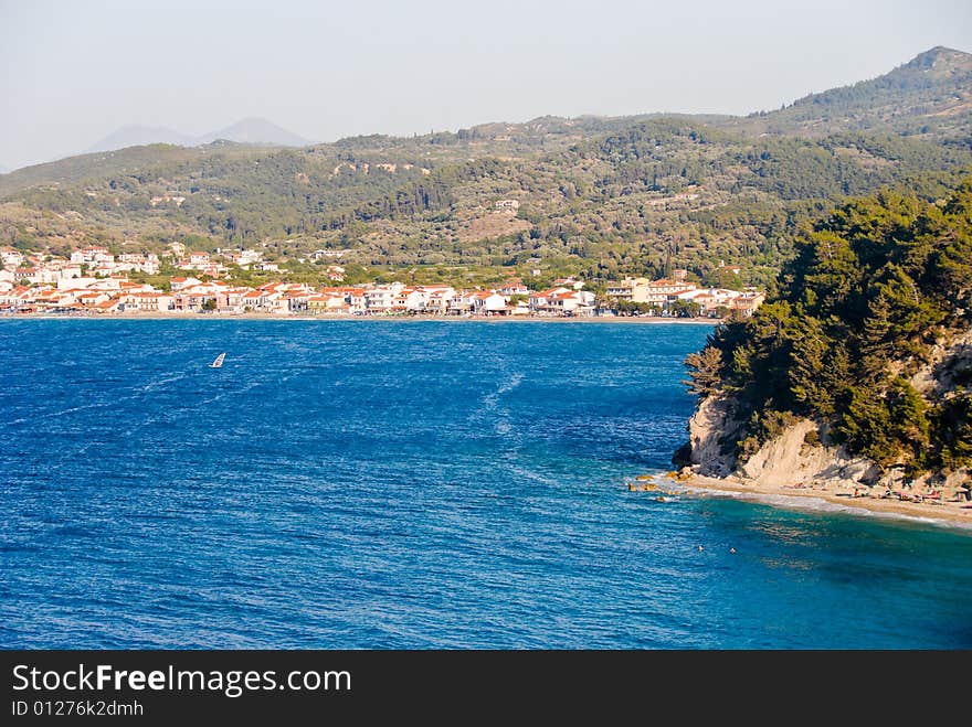 Village on a Beach