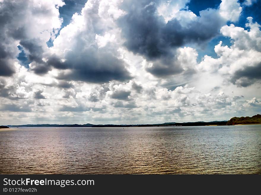 Relaxing feel when watching on the cloud. Relaxing feel when watching on the cloud