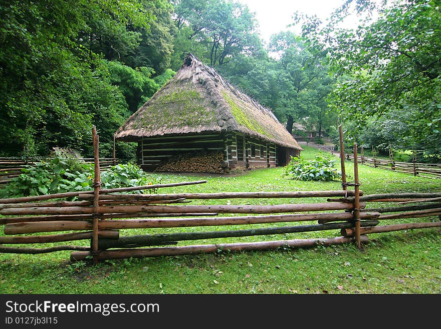 The series of the photograph of the old situated hamlet in the forest (Beskid mountains). The series of the photograph of the old situated hamlet in the forest (Beskid mountains).