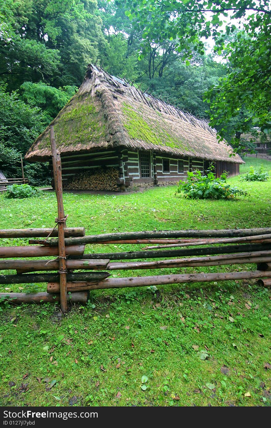 The series of the photograph of the old situated hamlet in the forest (Beskid mountains). The series of the photograph of the old situated hamlet in the forest (Beskid mountains).