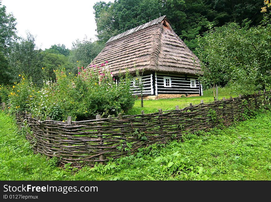 The series of the photograph of the old situated hamlet in the forest (Beskid mountains). The series of the photograph of the old situated hamlet in the forest (Beskid mountains).