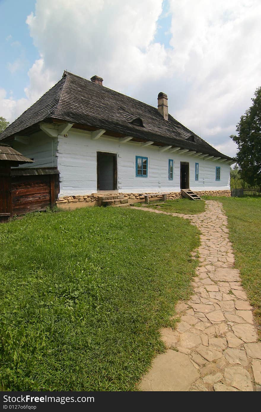 The series of the photograph of the old situated hamlet in the forest (Beskid mountains). The series of the photograph of the old situated hamlet in the forest (Beskid mountains).