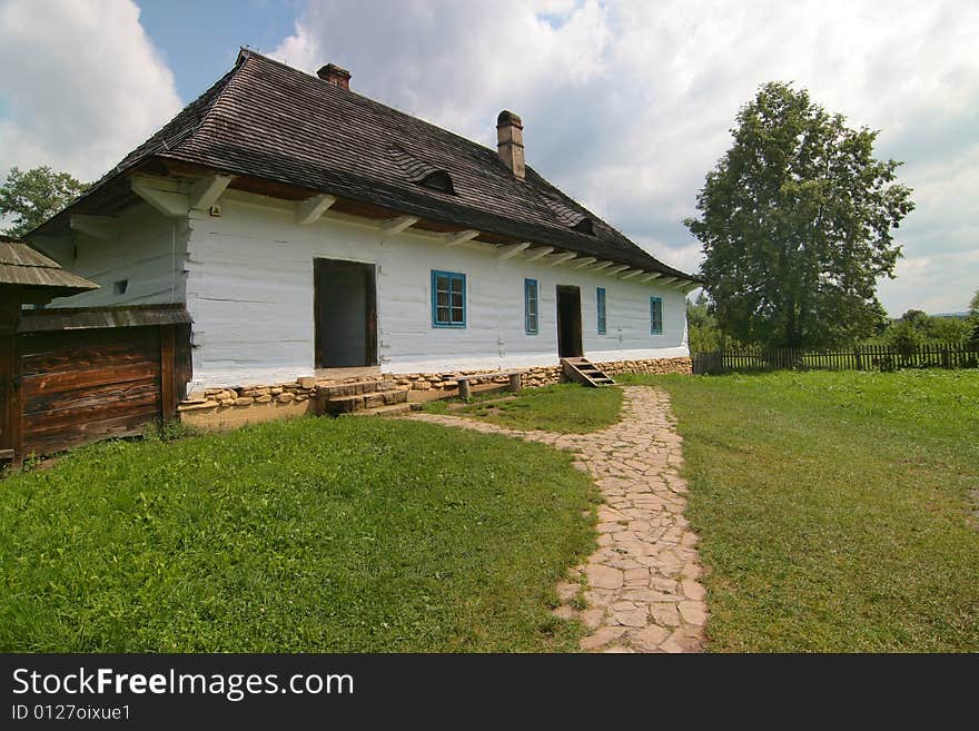 The series of the photograph of the old situated hamlet in the forest (Beskid mountains). The series of the photograph of the old situated hamlet in the forest (Beskid mountains).