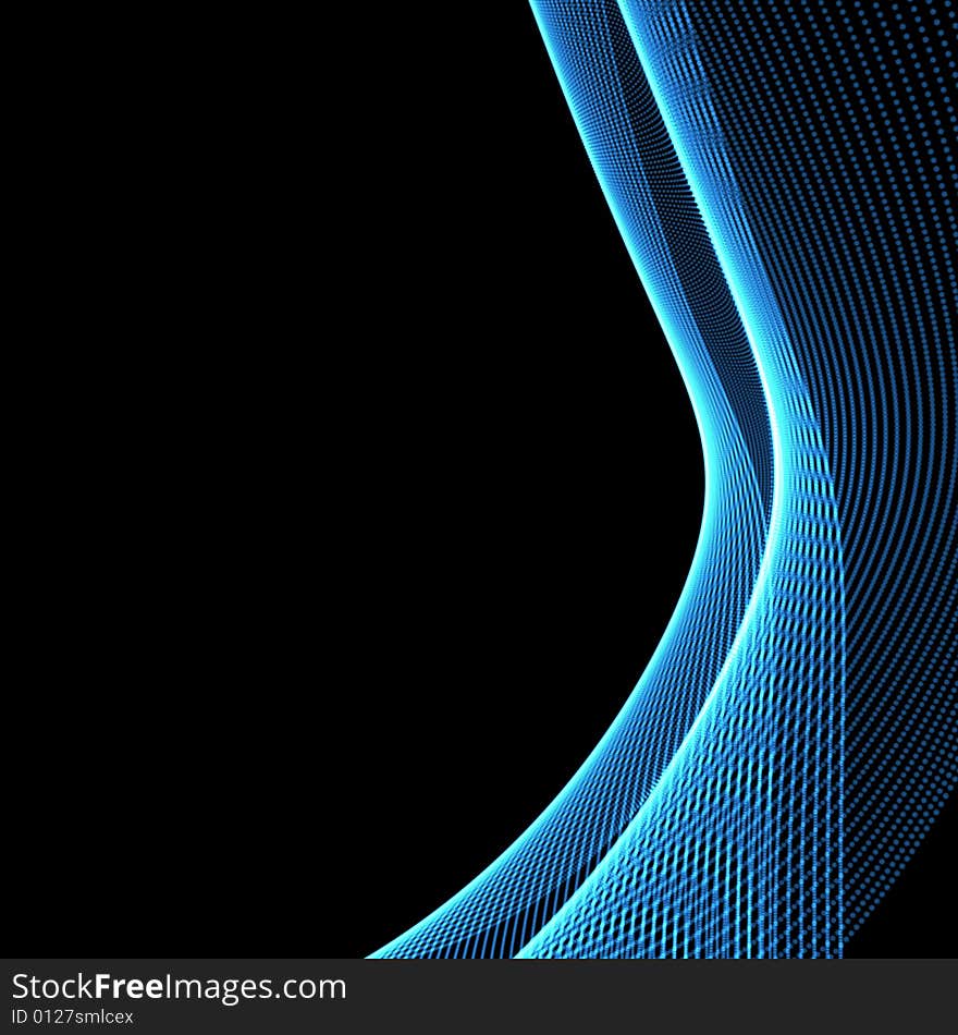 Blue wavy background