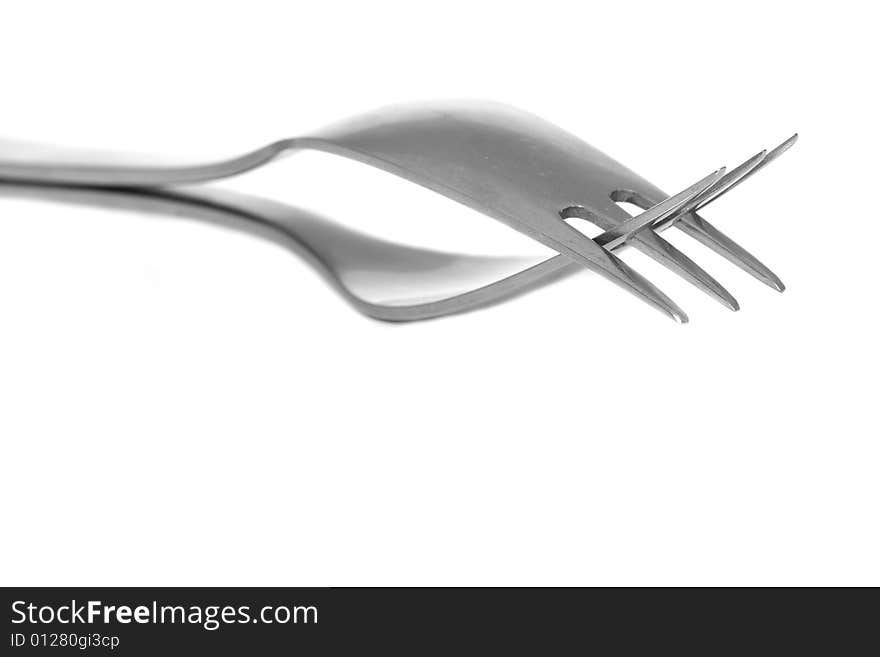 Fork isolated on the white background. Fork isolated on the white background