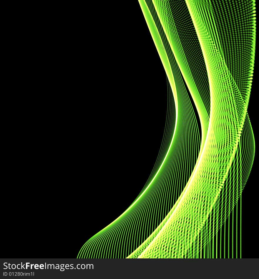 Green wavy background