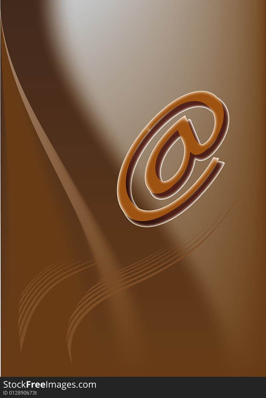 Abstract e-mail symbol