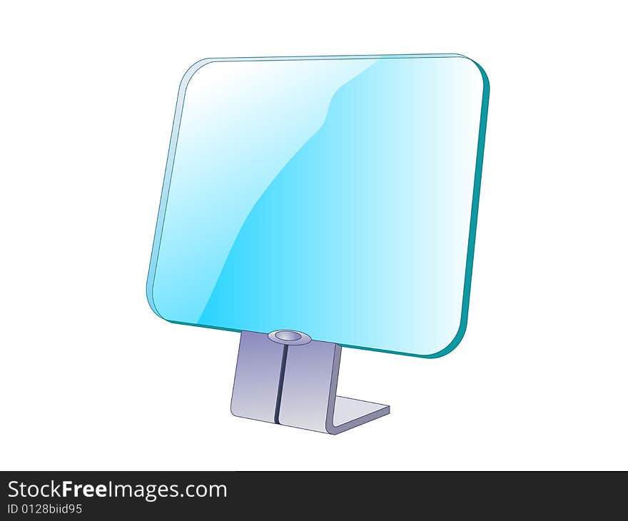 Transparent Futuristic Monitor