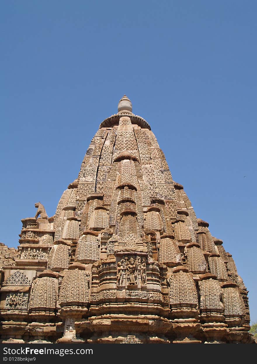 Chittorgarh citadel ruins in Rajasthan, India