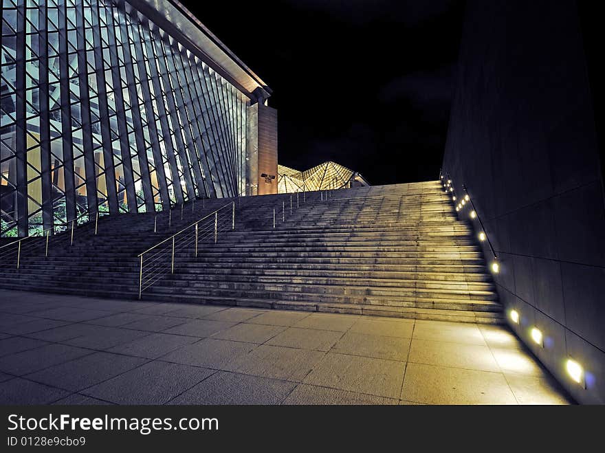 Romantic lighting Avenue in shenzhen. Romantic lighting Avenue in shenzhen