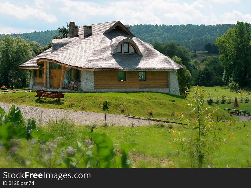 The series of the photograph of the old situated hamlet in the forest (Beskid mountains). The series of the photograph of the old situated hamlet in the forest (Beskid mountains).