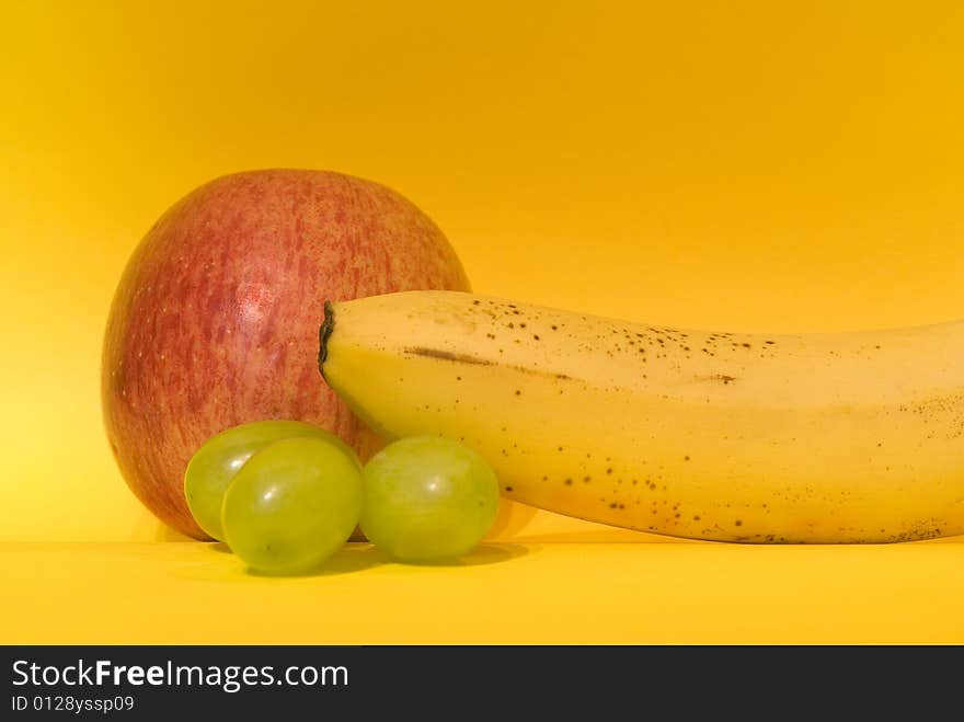 Banana Apple and Fruits