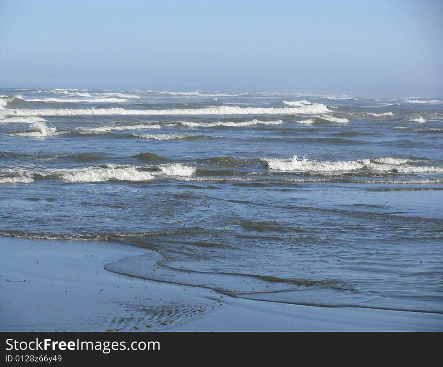 An interesting inviting picturesque ocean scene on a clear and warm sunny morn. An interesting inviting picturesque ocean scene on a clear and warm sunny morn