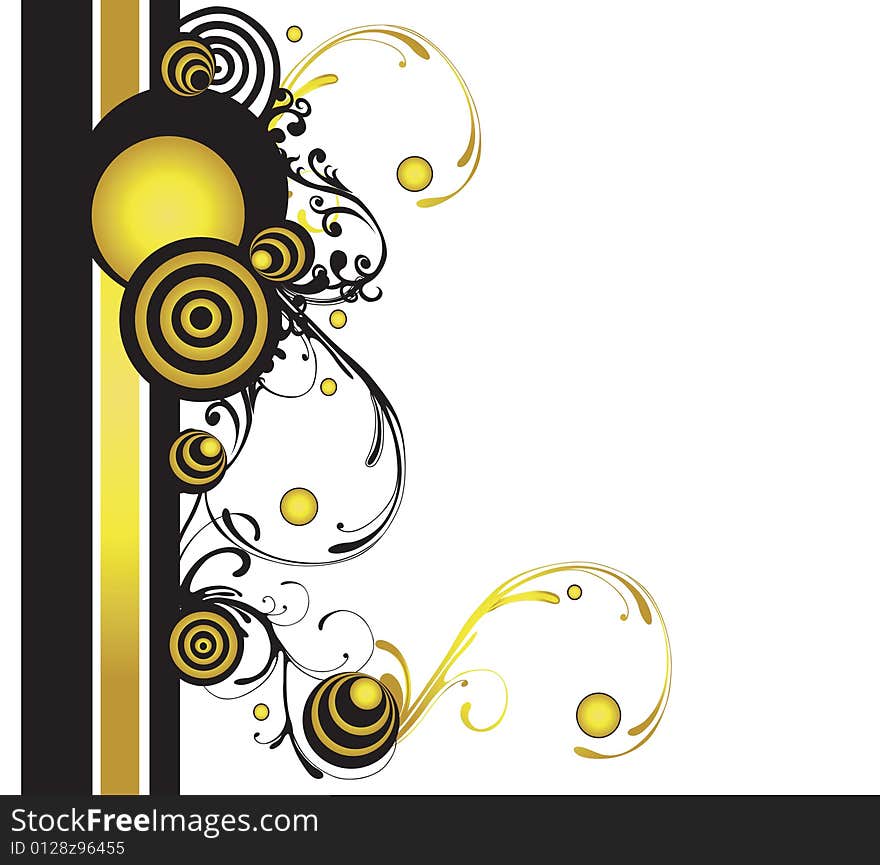 Illustration of a decorative background