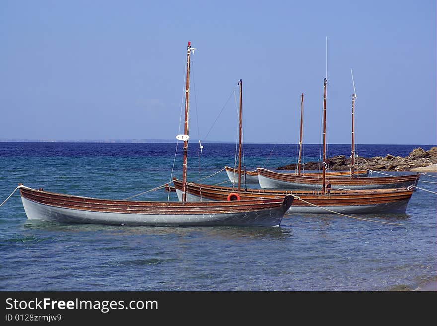 Sail Boats By The Shore