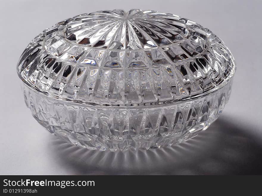 Antique glass dish