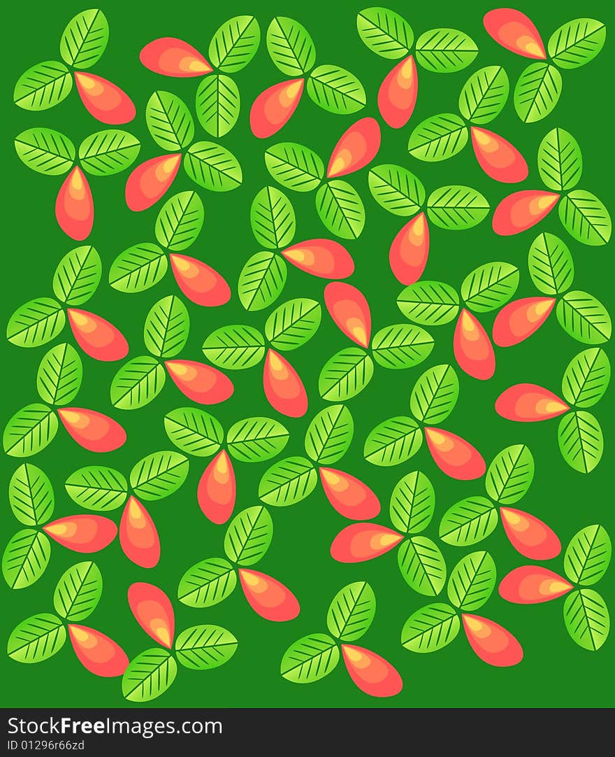 Illustration vector of Flower background