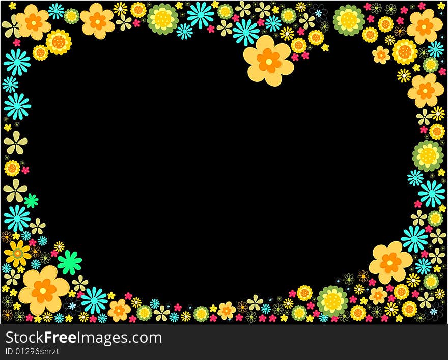 Illustration vector of Flower background