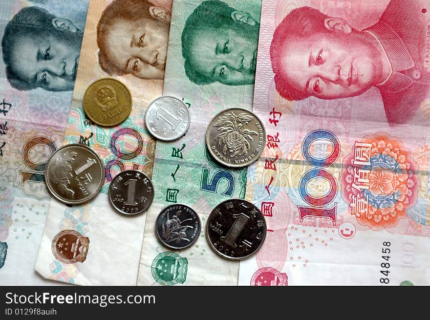 Chinese Banknotes And Coins