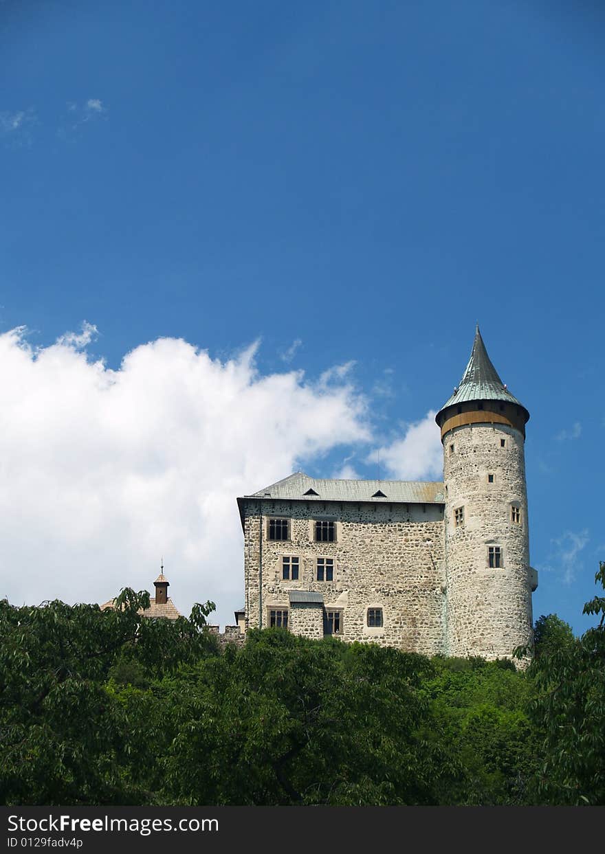 Castle on top of hill