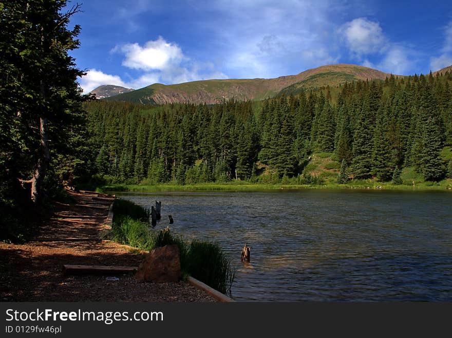 Beautiful mountain scene in the San Isabel National Forest. Beautiful mountain scene in the San Isabel National Forest