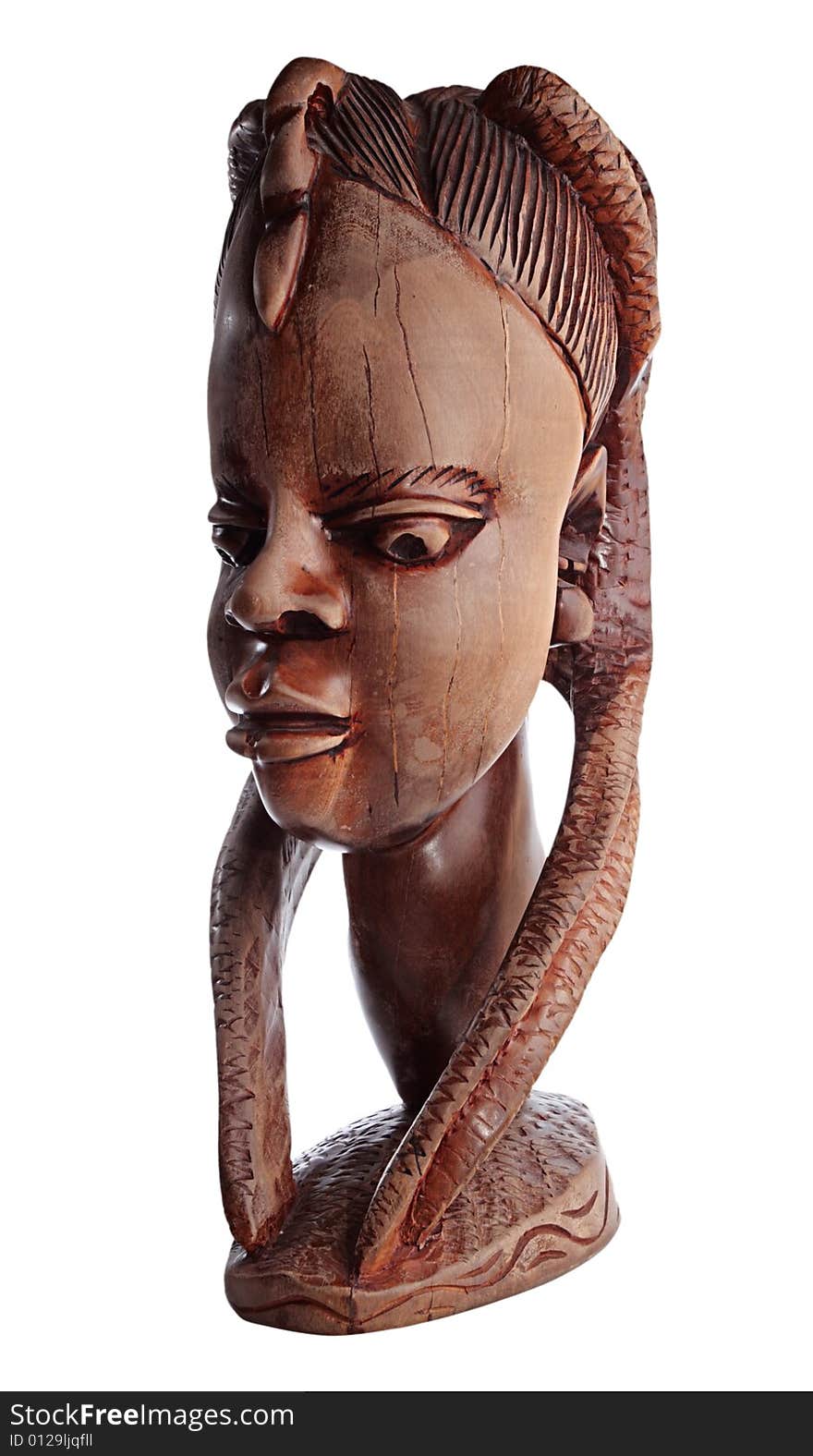 Ancient wooden sculpture from Africa. Ancient wooden sculpture from Africa.